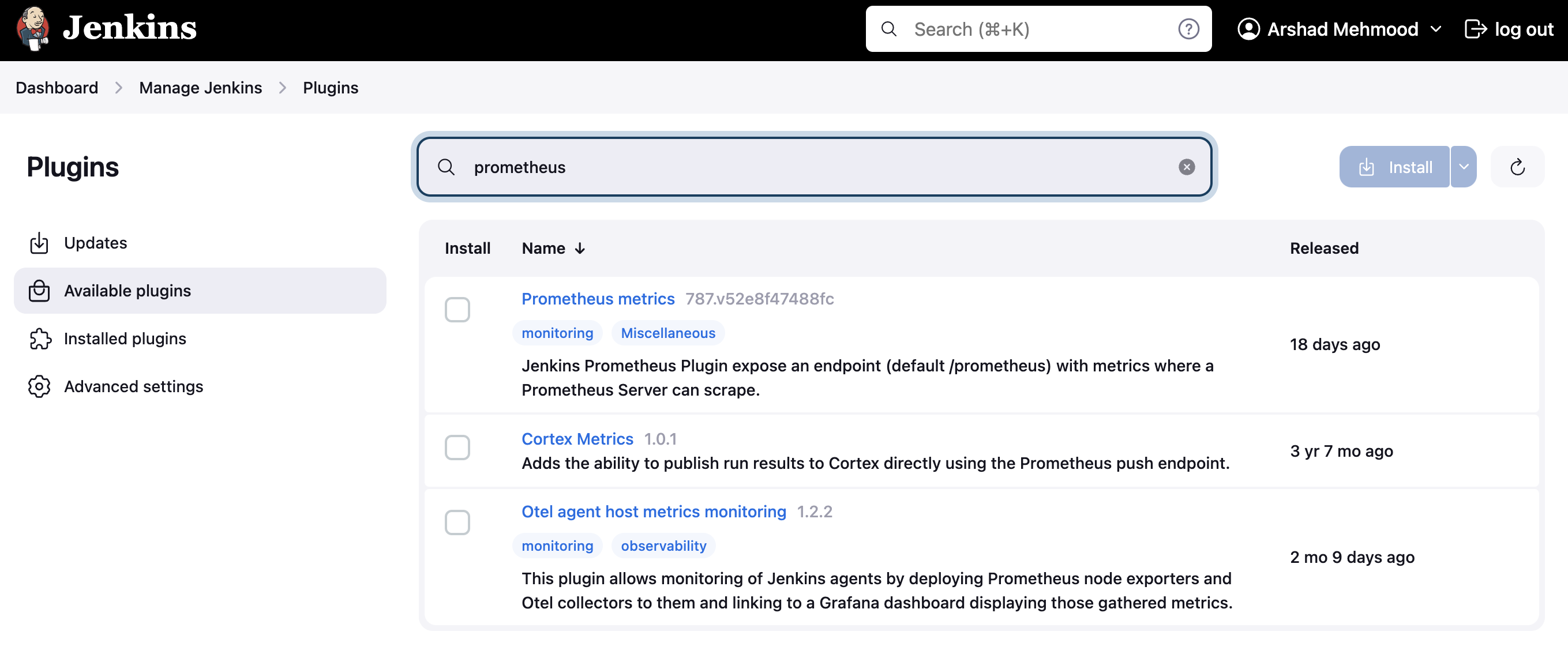 Jenkins Prometheus Plugin