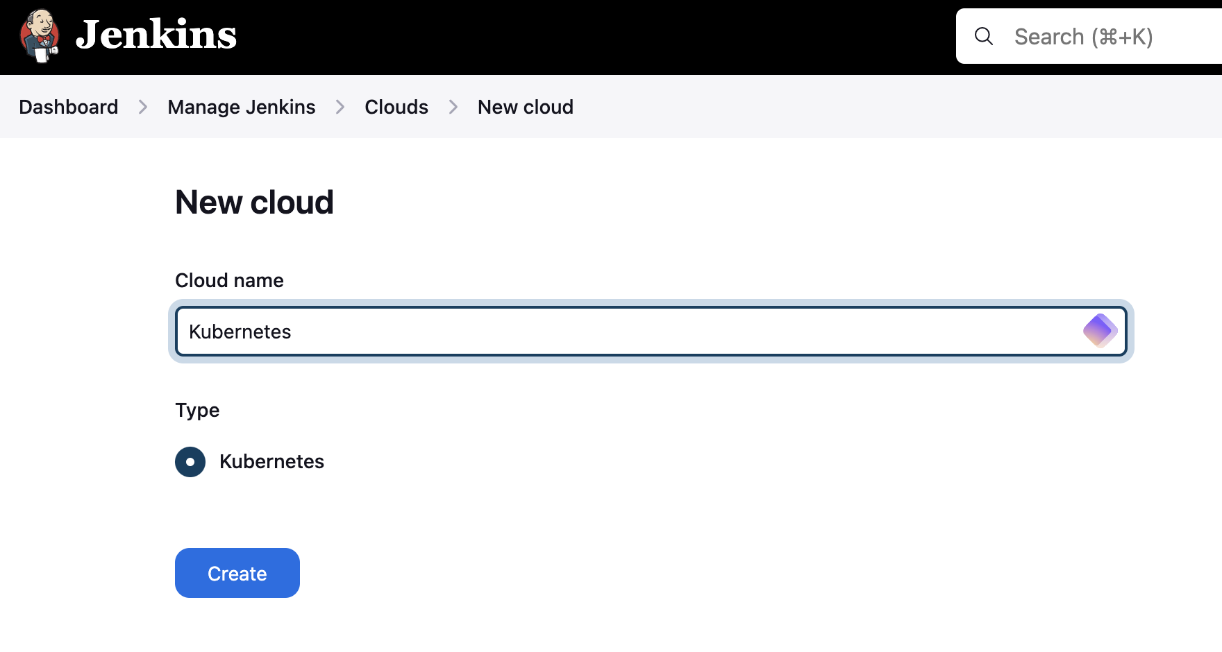 Jenkins Kubernetes Cloud Configuration