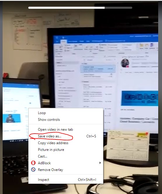 A status photo open in WhatsApp Web